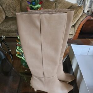 Dolce Vita Beige Heeled Boots